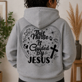 Guided by Jesus Nurse Hoodie – Women’s Fit Grey Hoodie (Custom Name Option)