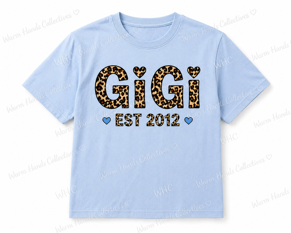 Custom Grandma Name Shirt – GYA, GiGi, MiMi, Nana – Personalized Grandkids Names Back | Mother’s Day Gift